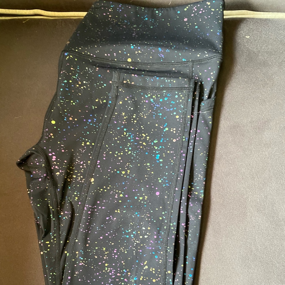 Curves and combat boots metallic rainbow splatter